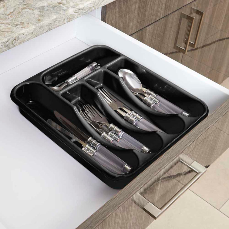 Rebrilliant 7 Textured Compartment Plastic Cutlery Tray Wayfair Canada